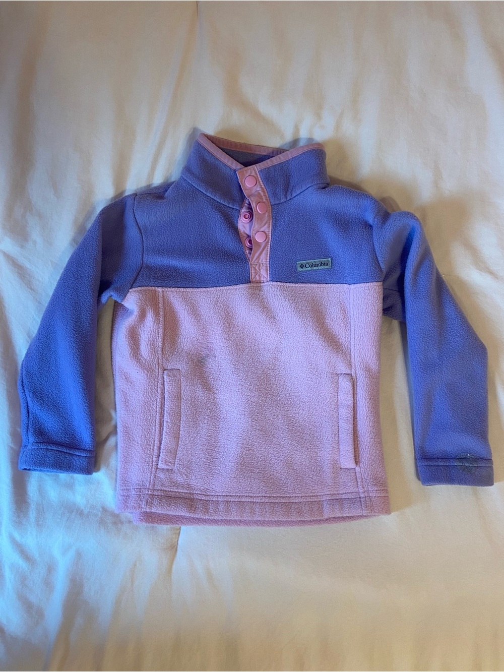 Columbia Kids Two-Tone Lavender & Lilac Fleece Pullover
